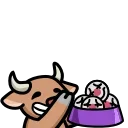 🤡 emoji LIHKG Cow HD @lihkg_official Telegram sticker 12 of 34