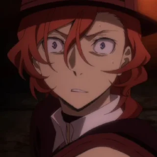 🎩 emoji Chuuya nakahara :: @cylsdiarys Telegram sticker 14 of 30