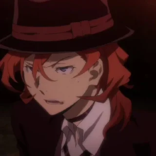 🎩 emoji Chuuya nakahara :: @cylsdiarys Telegram sticker 21 of 30