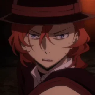 🎩 emoji Chuuya nakahara :: @cylsdiarys Telegram sticker 15 of 30