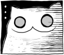 😑 emoji Gloomy Cat Telegram sticker 9 of 78