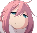 😓 emoji Yuru Camp Telegram sticker 21 of 120