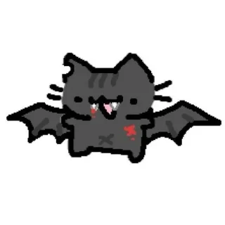 🦇 emoji Nerd cat 2 Telegram sticker 17 of 53