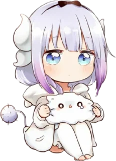 😐 emoji KANNA @animestickerchannel Telegram sticker 5 of 90