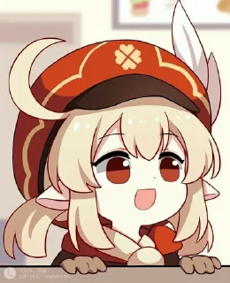 💋 emoji Klee~ Telegram sticker 17 of 25