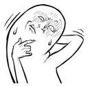 😓 emoji Intuitive expression系列 Telegram sticker 6 of 81
