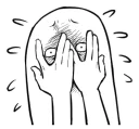 🖖 emoji Intuitive expression系列 Telegram sticker 19 of 81