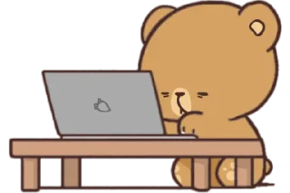 😓 emoji Milk Mocha Bears Telegram sticker 19 of 21