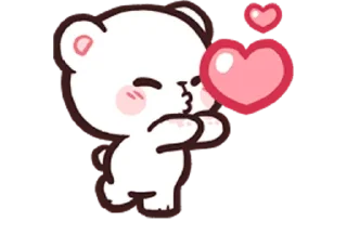 😚 emoji Milk Mocha Bears Telegram sticker 6 of 21