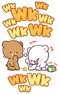 🤣 emoji Milk Mocha Bears Telegram sticker 20 of 21