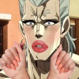 👄 emoji Jojo by @Stkckers @Unfunnyhooman Telegram sticker 22 of 63