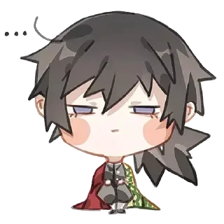 😐 emoji Demon Slayer Chibi @AnimeOcean_GiFs Telegram sticker 20 of 55