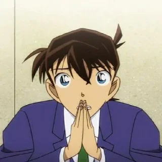 🎲 emoji Shinichi Kudo by @alxagrvr Telegram sticker 24 of 51