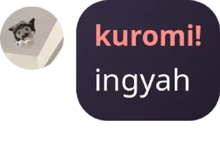 👨‍🔬 emoji Pretty Kuromi Telegram sticker 9 of 27