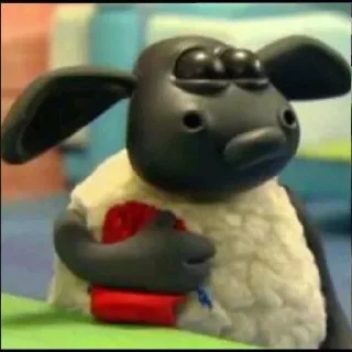 🐑 emoji shaun Telegram sticker 5 of 15