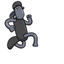🏃‍♂️ emoji Black Shaun @Stickersey Telegram sticker 17 of 24