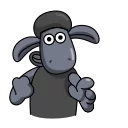 😉 emoji Black Shaun @Stickersey Telegram sticker 7 of 24