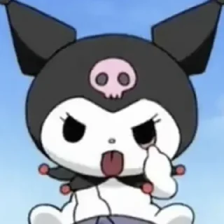 💚 emoji Kuromi Telegram sticker 16 of 30