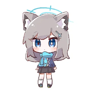 💖 emoji 💖砂狼シロコ💖 @DimensionID Telegram sticker 19 of 21