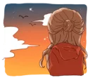 🌇 emoji A student Sherry Telegram sticker 20 of 81