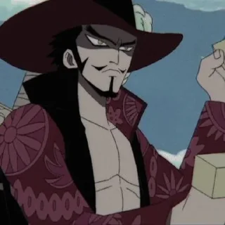 ⚔ emoji Dracule Mihawk @catboiis Telegram sticker 18 of 35