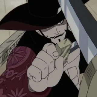 ⚔ emoji Dracule Mihawk @catboiis Telegram sticker 12 of 35