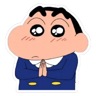 🙏 emoji @Mr_MSD_Offl Shin Chan Stickers Telegram sticker 20 of 21