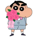 💐 emoji Crayon Shin-chan @stickerscar Telegram sticker 12 of 40