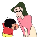 😅 emoji Crayon Shin-chan @stickerscar Telegram sticker 16 of 40