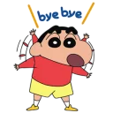 👋 emoji Crayon Shin-chan @stickerscar Telegram sticker 19 of 40