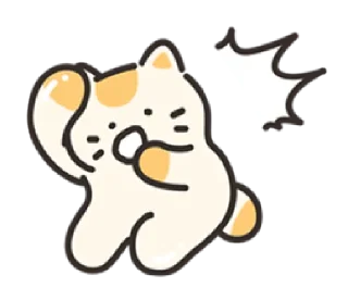 😨 emoji jelly cat cheese! | @cutestickers4you Telegram sticker 17 of 24