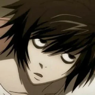 🌙 emoji L lawliet - @animestickersid Telegram sticker 18 of 20