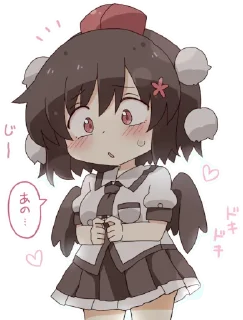 😨 emoji 射命丸文 Telegram sticker 11 of 49