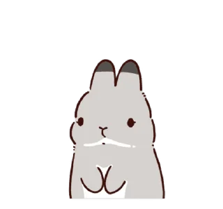 🐰 emoji @ikmut: Bunnies. ♡ Telegram sticker 19 of 24