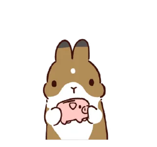 🐰 emoji @ikmut: Bunnies. ♡ Telegram sticker 15 of 24