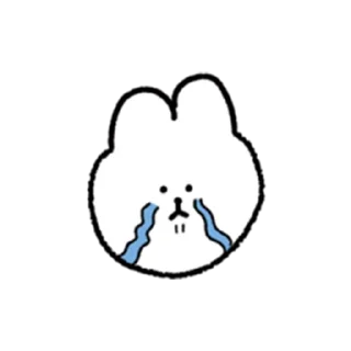 😭 emoji 토끼 Telegram sticker 9 of 16