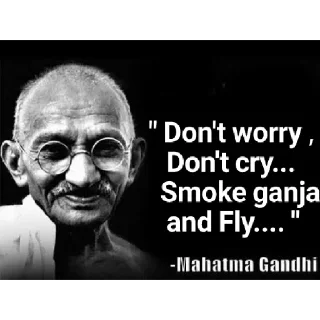 Sticker from Brut Gandhi