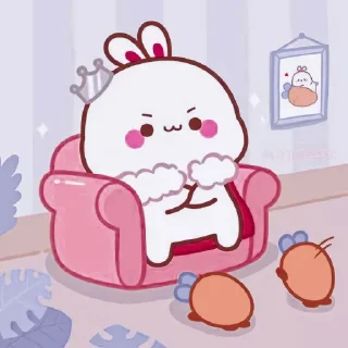 🐰 emoji Bunnies ꒷꒦ ─ ✾ @Shinpoy Telegram sticker 13 of 25