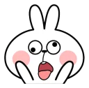 😨 emoji Spoiled Rabbit Face Telegram sticker 24 of 113