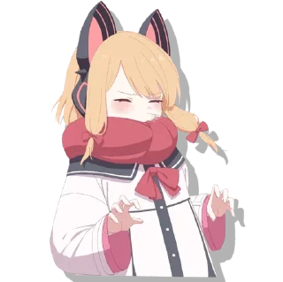 😍 emoji Saiba Momoi @Anak_kucing_stiker Telegram sticker 15 of 40
