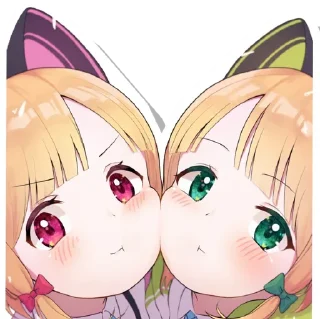 Sticker from Midori & Momoi @Anak_kucing_stiker