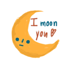 🌙 emoji drawn thoughts | @cutestickers4you Telegram sticker 11 of 24