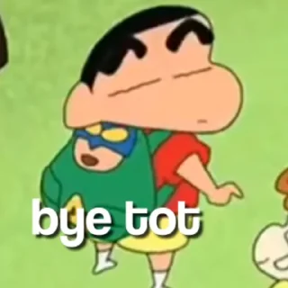 Sticker from crayon sinchan