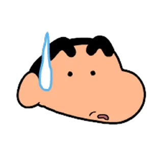 😓 emoji Crayon Shinchan Telegram sticker 7 of 50