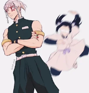 😁 emoji Demon Slayer 2 @AnimeOcean_Gifs Telegram sticker 22 of 55
