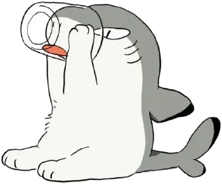 🦈 emoji shark!! Telegram sticker 18 of 52