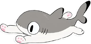 🦈 emoji shark!! Telegram sticker 6 of 52