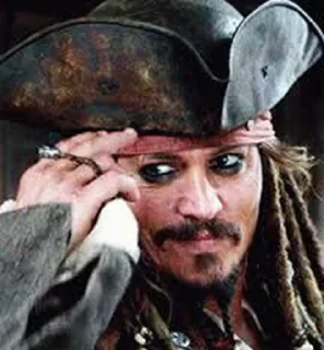🌚 emoji Captain Jack sparrow Telegram sticker 19 of 31