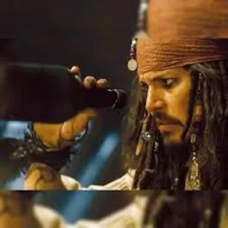 🤔 emoji Captain Jack sparrow Telegram sticker 12 of 31