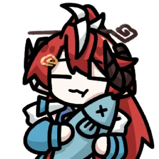 🐟 emoji 血葬恶魔 @zhaxia_cn Telegram sticker 17 of 32
